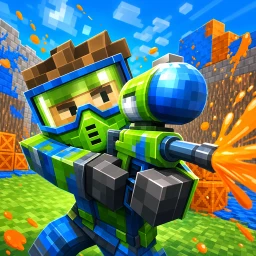 Biểu tượng Blocky Gun Paintball
